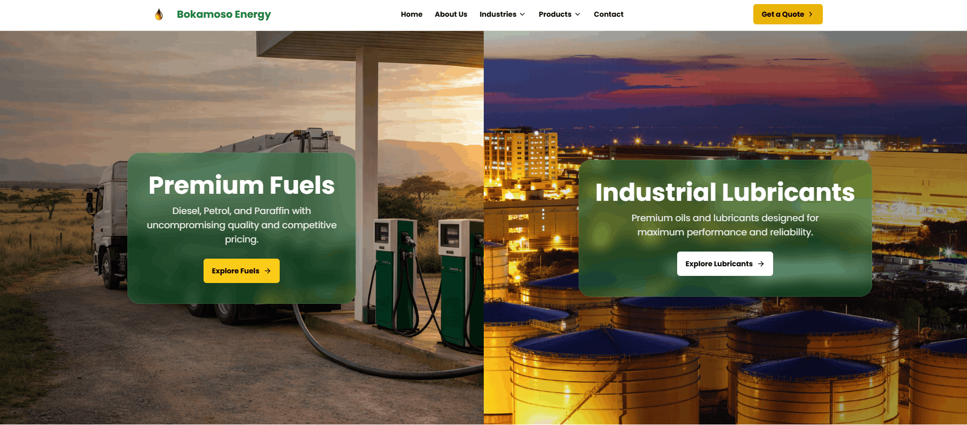 Bokamoso Energy — Corporate + catalogue